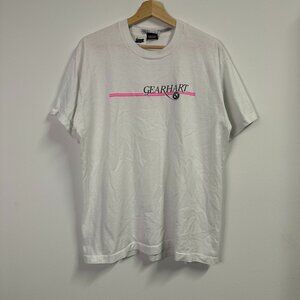 Vintage Gearhart BMW Racing Tshirt Cars White XL 90s